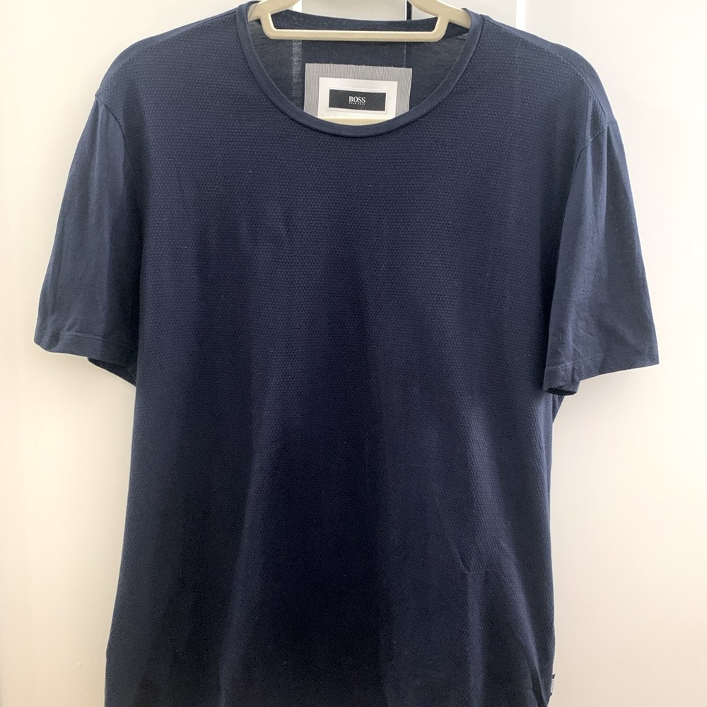 Hugo Boss Textured front regular fit T-Shirt